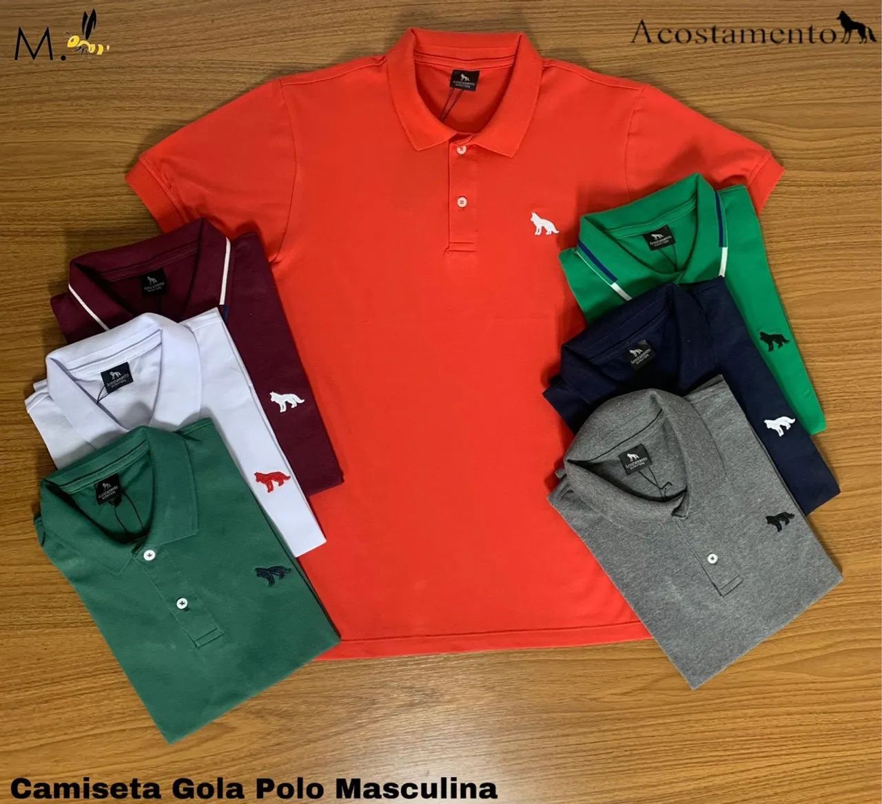 Camiseta gola polo qualidade premium