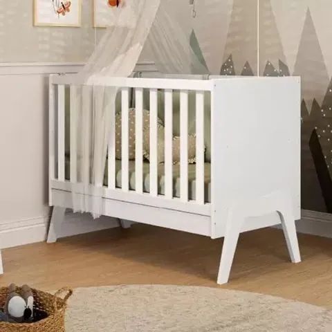 Berço Cama Americano Guti Retro, 100% MDF - Peroba - Foto 3