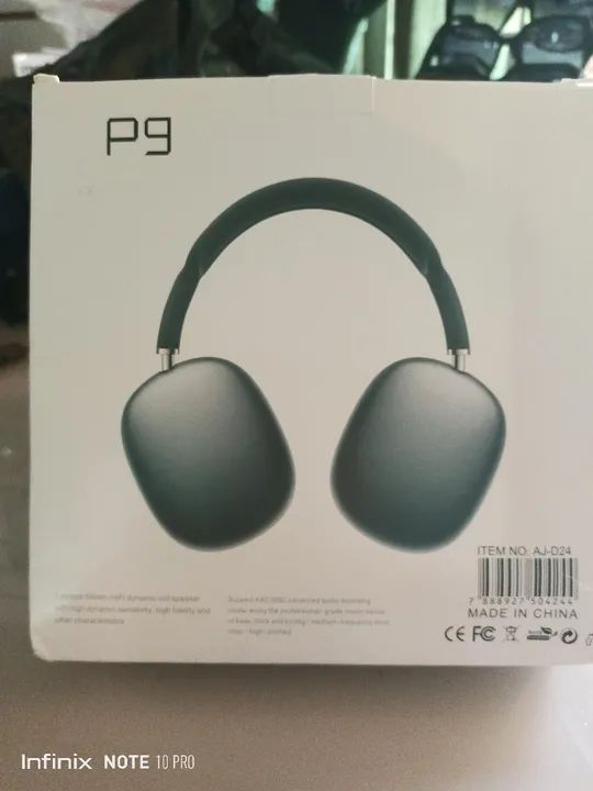 Fones de Ouvido P9 - Novos - Bluetooth - Com Microfone - Foto 2