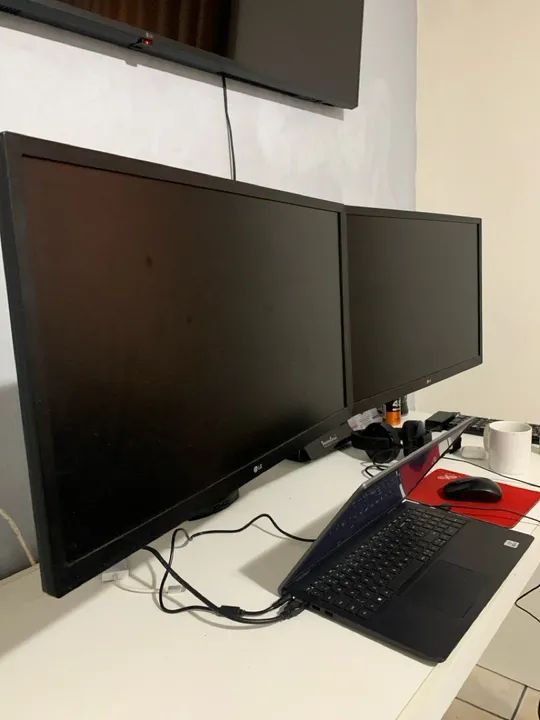Monitor LG 24 1920x1080p Full HD com suporte