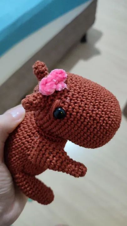 Capivara em crochê - Foto 2