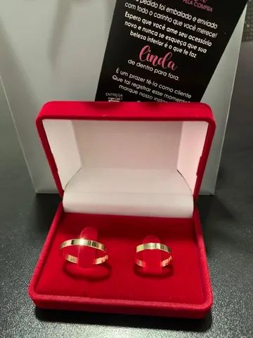 Aliança em ouro 18K 