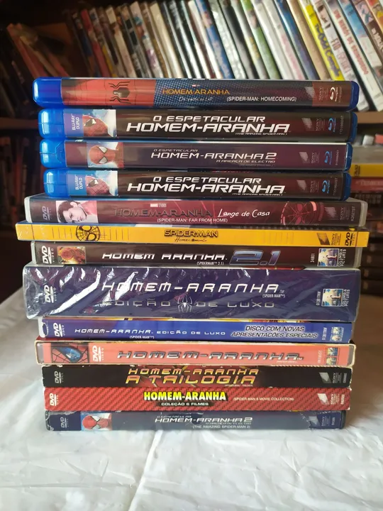 Blu-ray / dvd opções homem aranha