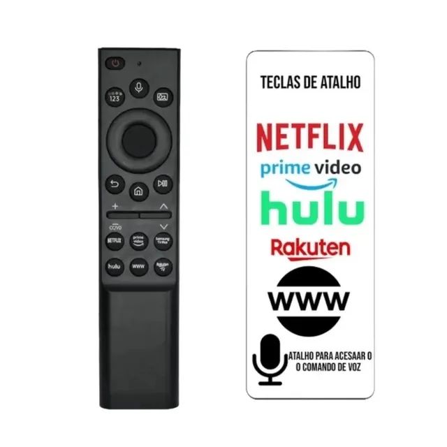Controle remoto compatível com TV Samsung Smart com comando de voz  - Foto 2