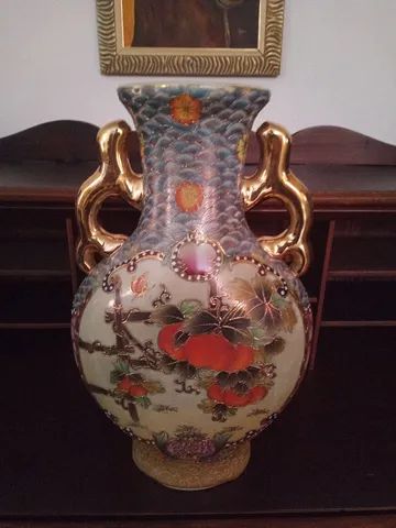 Ânfora/vaso antigo porcelana japonesa - Foto 5