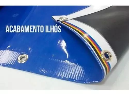 Lona Com Ilhós Ou Madeira Personalizado 2 Metros X 50 Centi - Foto 3