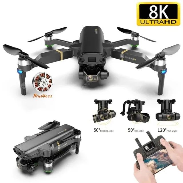Drone 8k Camera Hd De 3 Eixos Gimbal Kaione Pro Gps - Foto 2