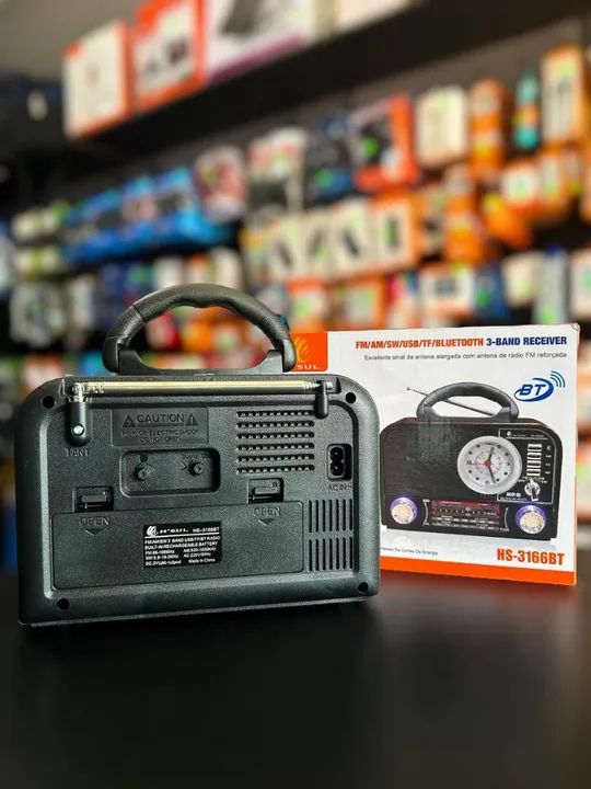Rádio Retrô Com Bluetooth HSUL HS-3166 - Foto 4