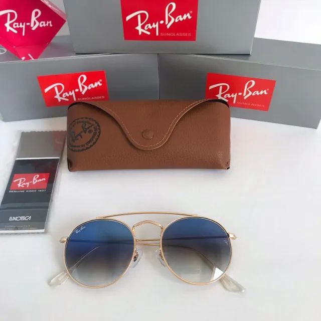 Oculos Ray ban Ponte Dupla Blue lentes de cristal - Foto 2