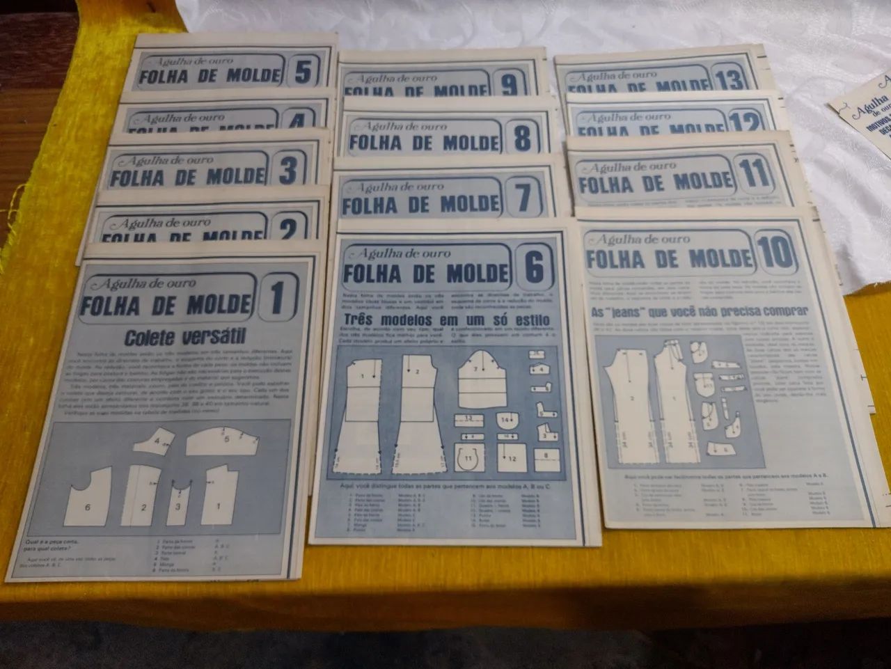 Lote Folha molde agulha de ouro  - Foto 2