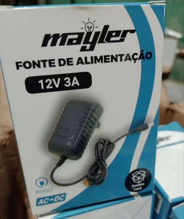 Fonte de Alimentação 12V 3A Bivolt para Aparelhos eletrônicoss  - Foto 3