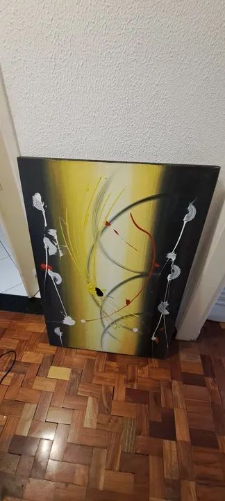Conjunto de 3 quadros abstratos - Foto 2