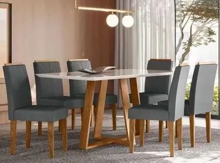 Conjunto com 4 Cadeira Lectus Pronta Entrega - Entrega Rápida 
