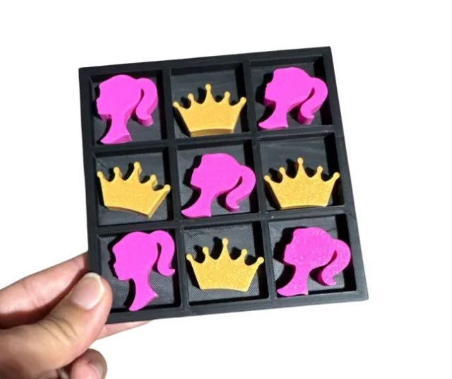 Jogo da Velha Barbie - Princesa vs Coroa