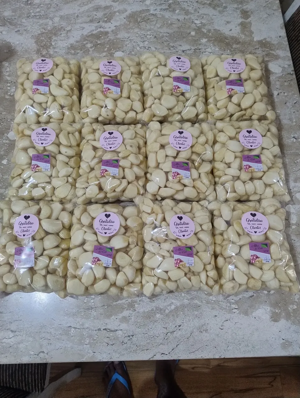 1Kg. Alho Natural Descascado S/ Conservantes
