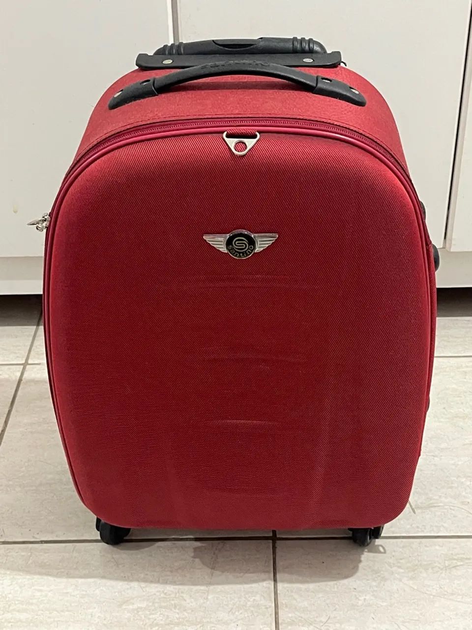 Mala de viagem Santino vermelha - Foto 5