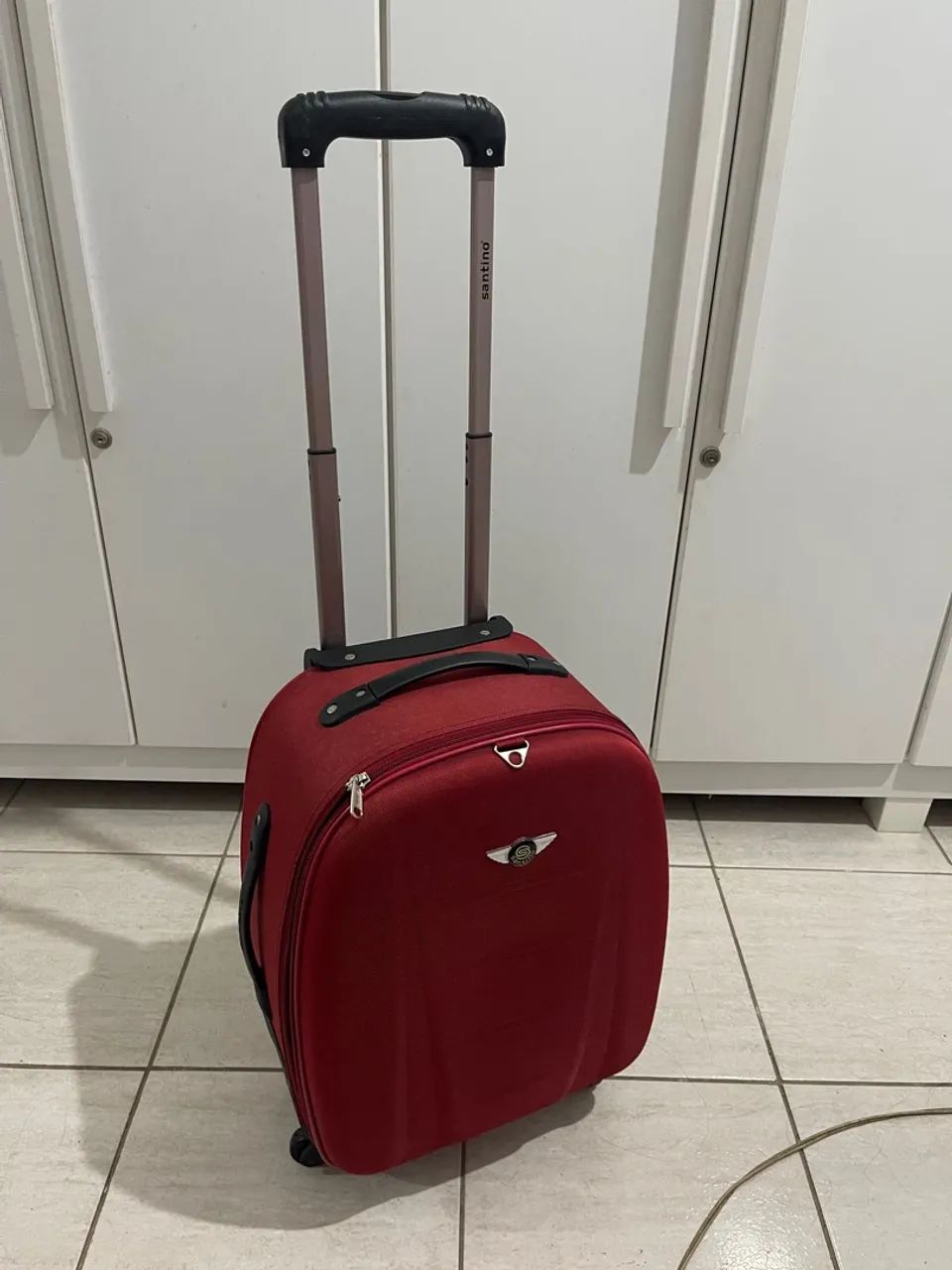 Mala de viagem Santino vermelha - Foto 6