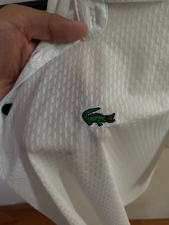 Camisa polo linho da Lacoste  - Foto 2