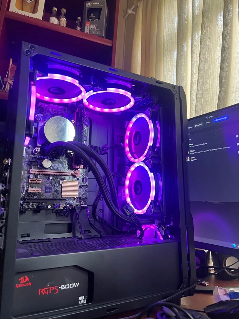 PC Gamer RGB com controle led