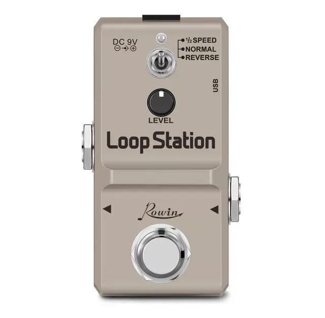 Pedal Looper Rowin Loop Station Gravação Usb 3 Modos