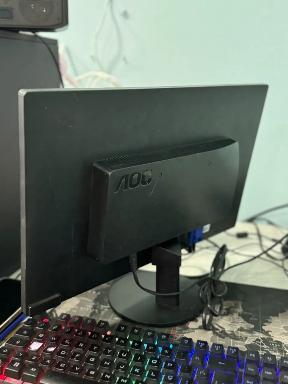 Monitor Aoc Led, 18.5 polegadas, Widescreen, Vga - E970swnl - Foto 2