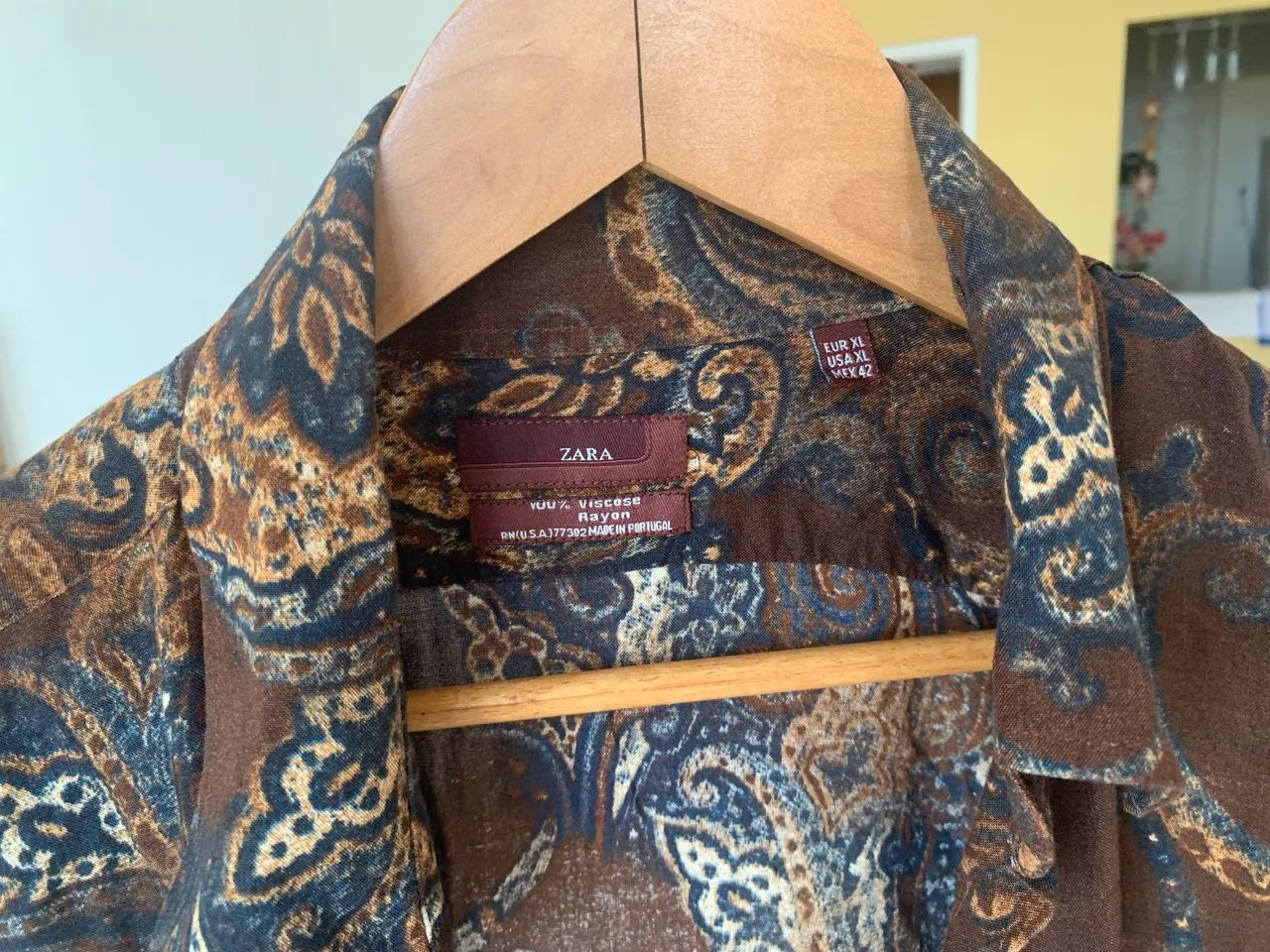 Camisa desenho cashmere ZARA
