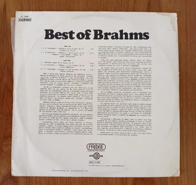 DISCO DE VINIL BEST OF BRAHMS - Foto 4