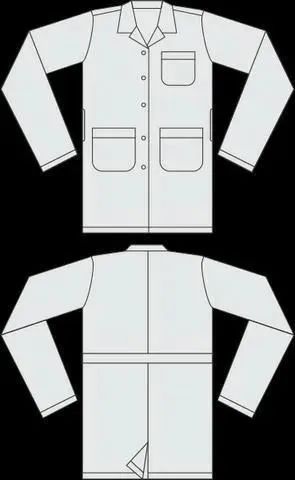 Jaleco em tecido brim, reforçado, com bolsões e, novissimo!! - Foto 3