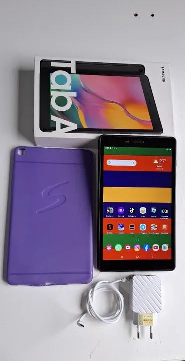 Tablet na caixa Tab A Samsung Pega chip 4G Vai completo - Foto 2