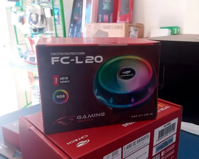 COOLER RGB PARA PROCESSADOR FC-L20 NOVO LACRADO FRETE GRÁTIS PARA MACEIÓ
