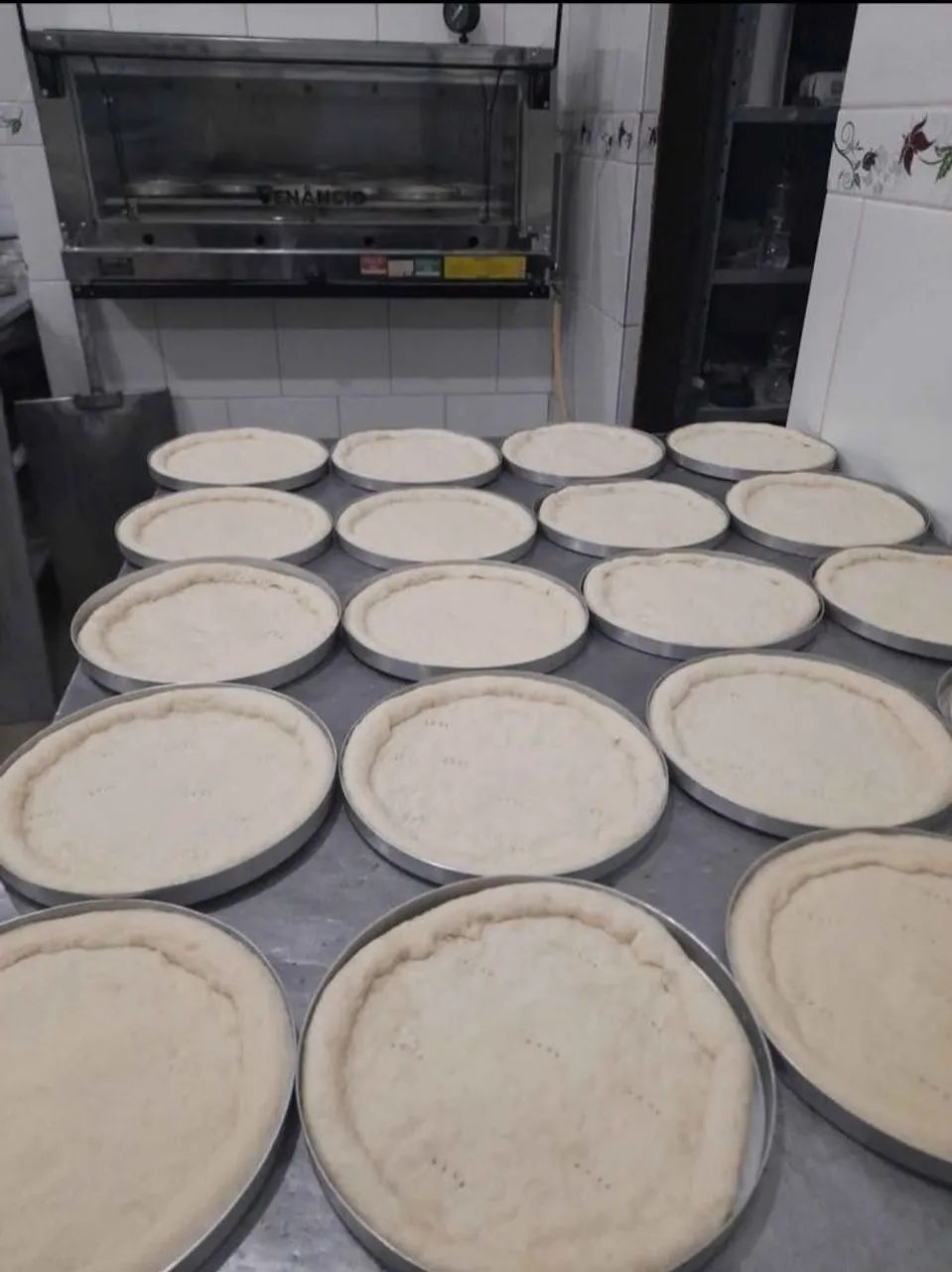 Discos de pizza pre assado