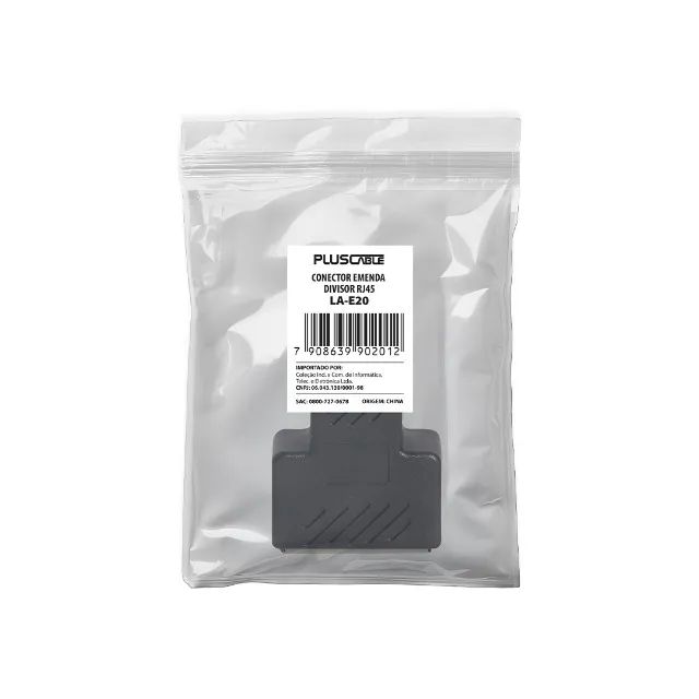 Conector Emenda Divisor RJ45 PlusCable LA-E20 - WZetta - Foto 4