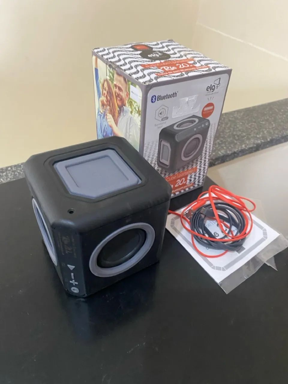 caixa de som bluetooth portátil 15 watts rms pwc audwd elg - Foto 3