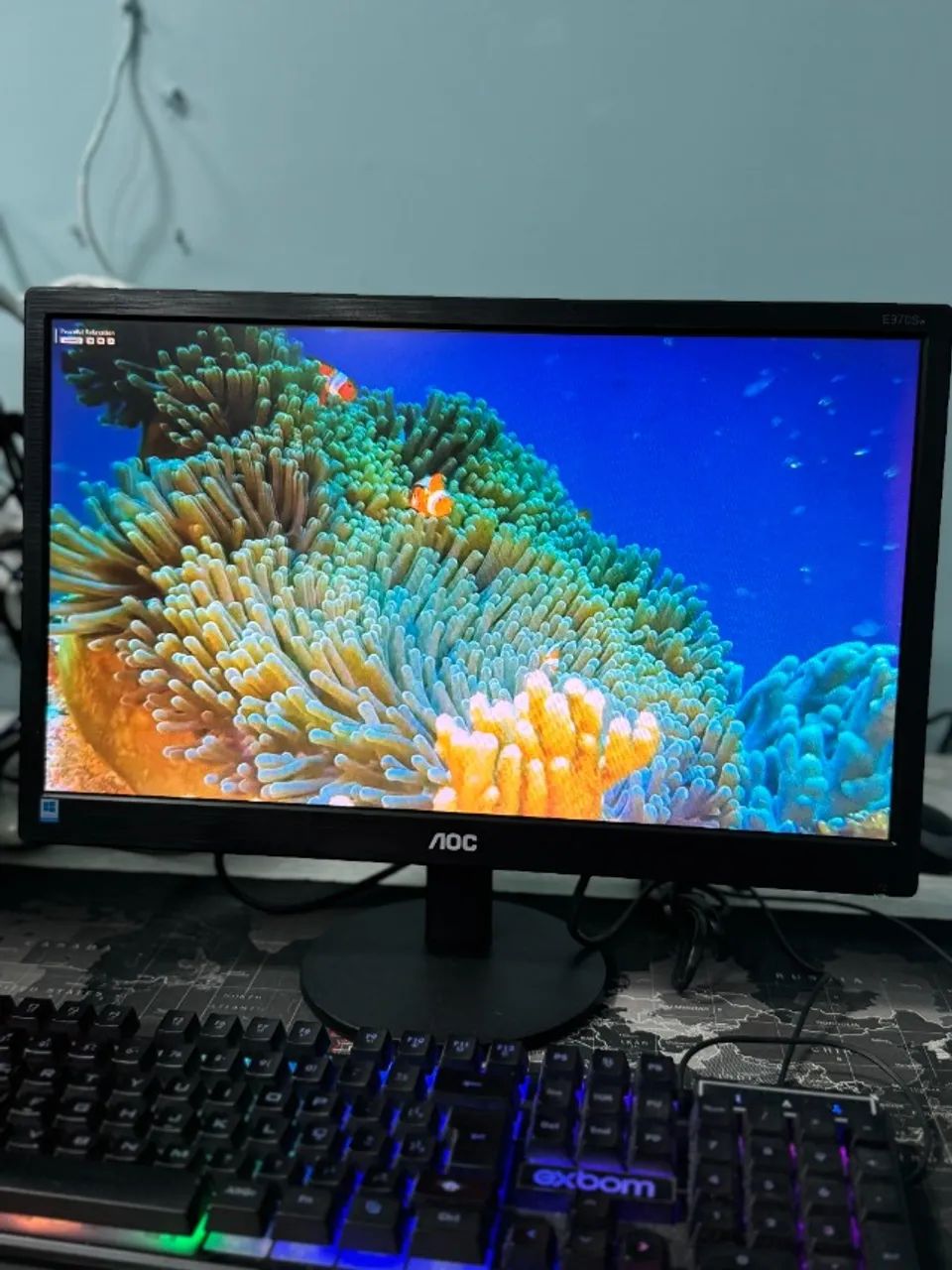 Monitor Aoc Led, 18.5 polegadas, Widescreen, Vga - E970swnl