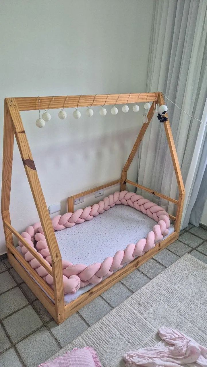 Cama Montessoriana com Grade de Proteção - Foto 2