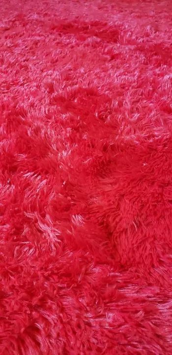 Tapete felpudo para quarto vermelho 60x100