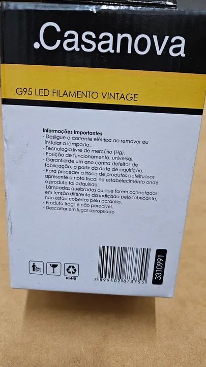Lâmpadas LED Filamento Vintage Casanova - 08 unidades - Foto 2