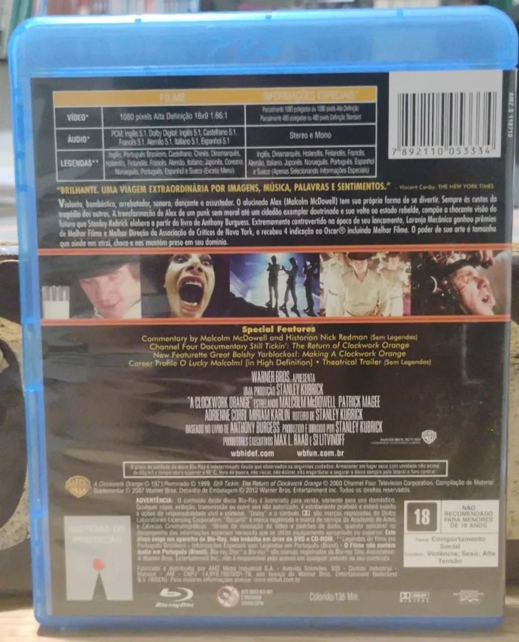 Blu-ray Laranja Mecânica - Foto 3