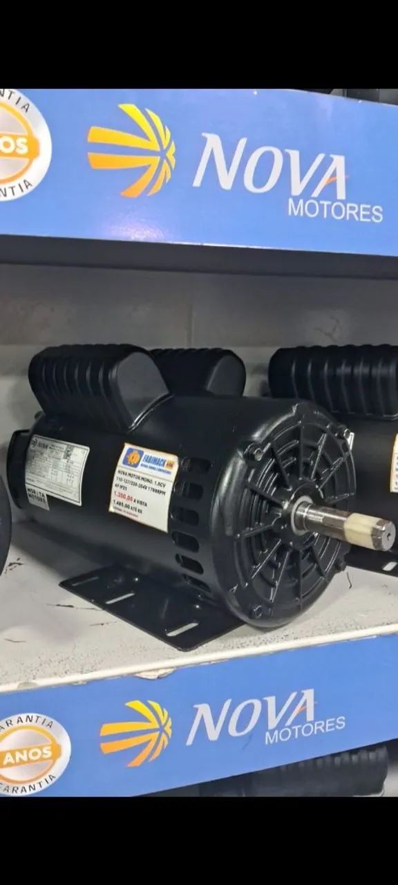 MOTOR ELÉTRICO 1.5CV MON 127/220V 1700RPM 4P IP21 NOVA