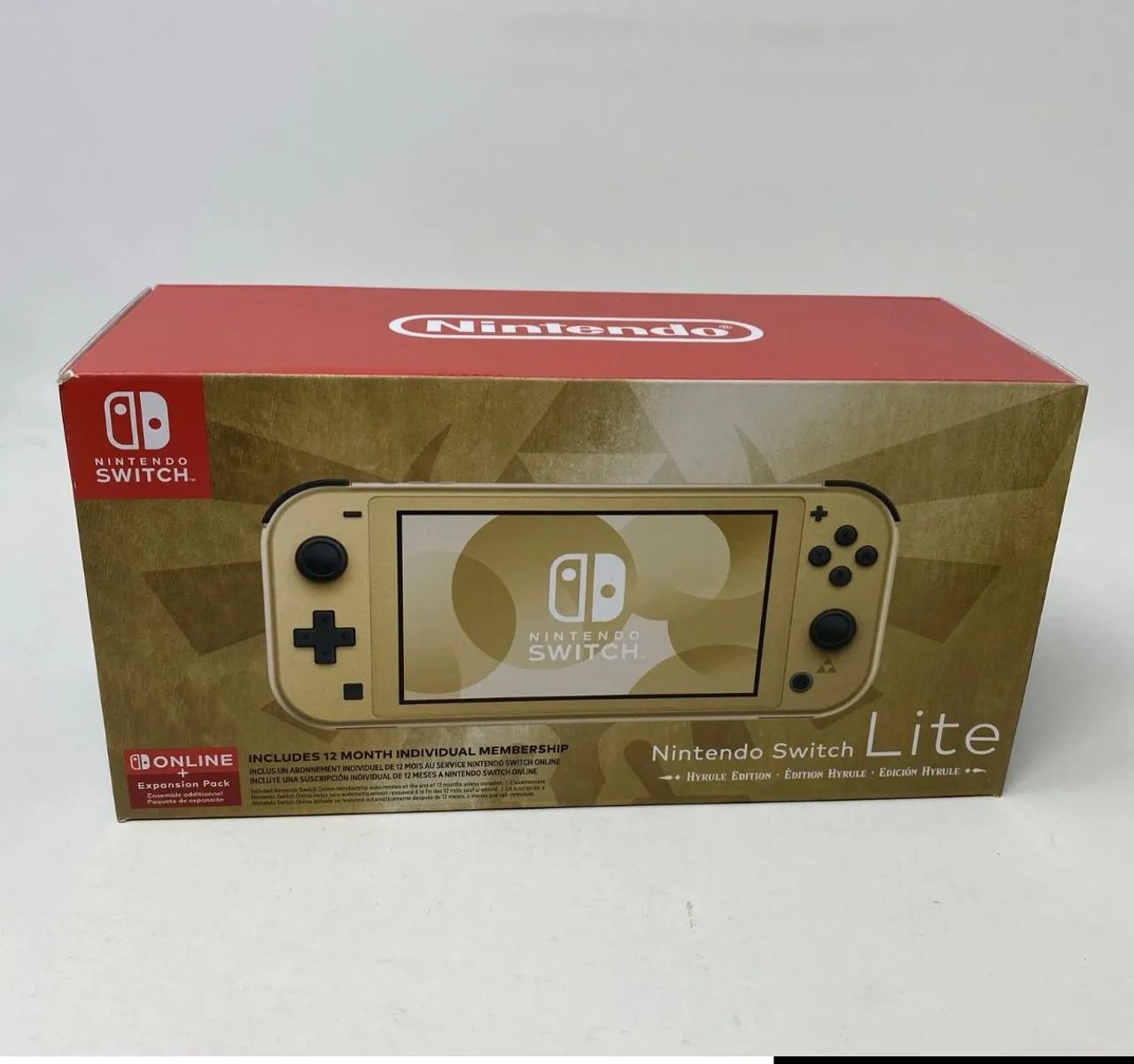 Novo Nintendo Switch Lite Legend of Zelda Hyrule Edition Dourado