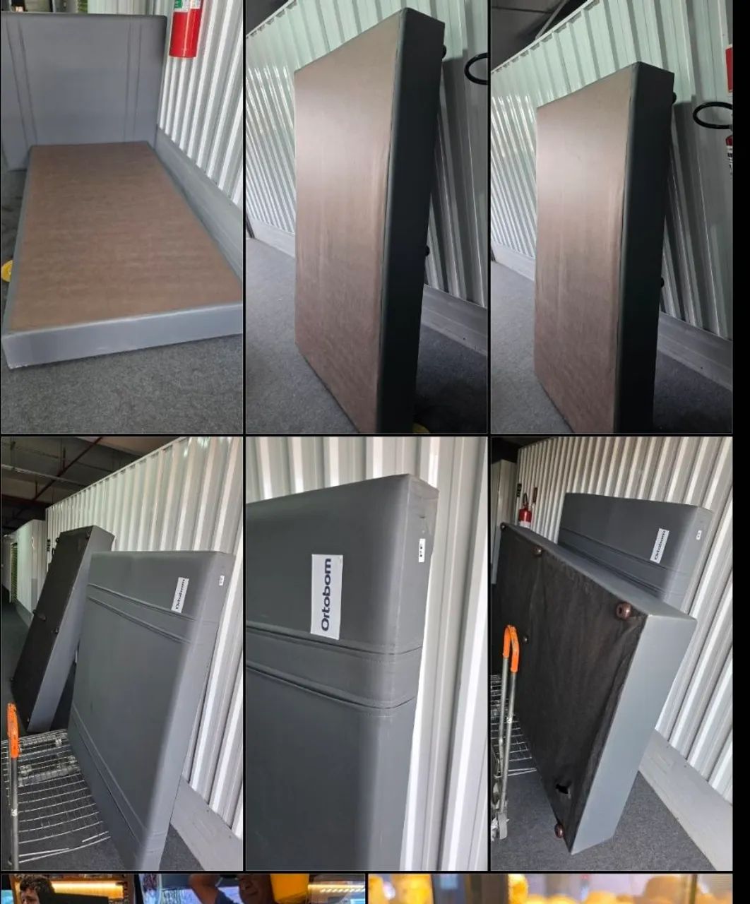 Cama base com cabeceira  box ortobom  - Foto 4