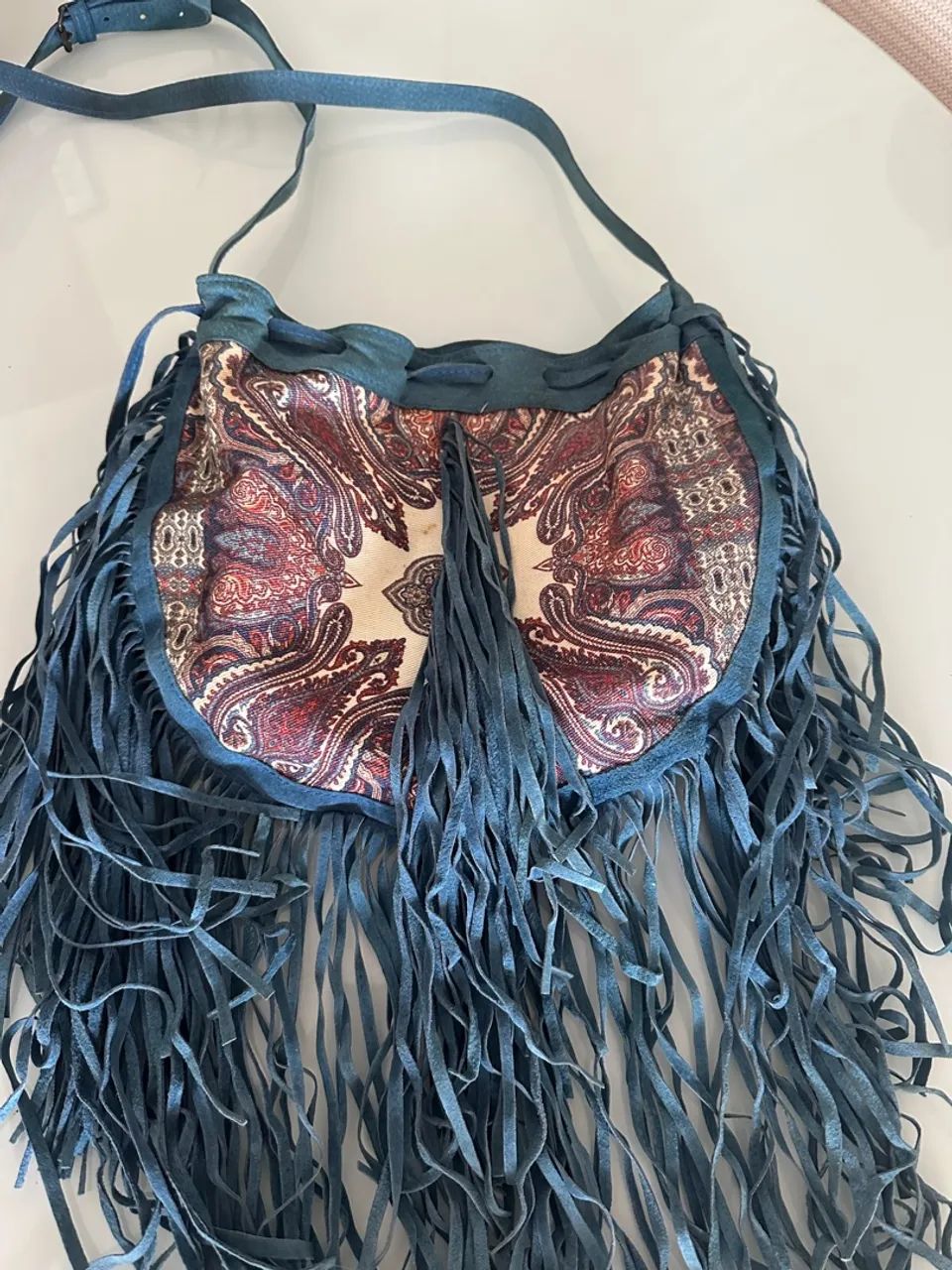 Bolsa Farm Lenço bolsa de franjas  - Foto 2