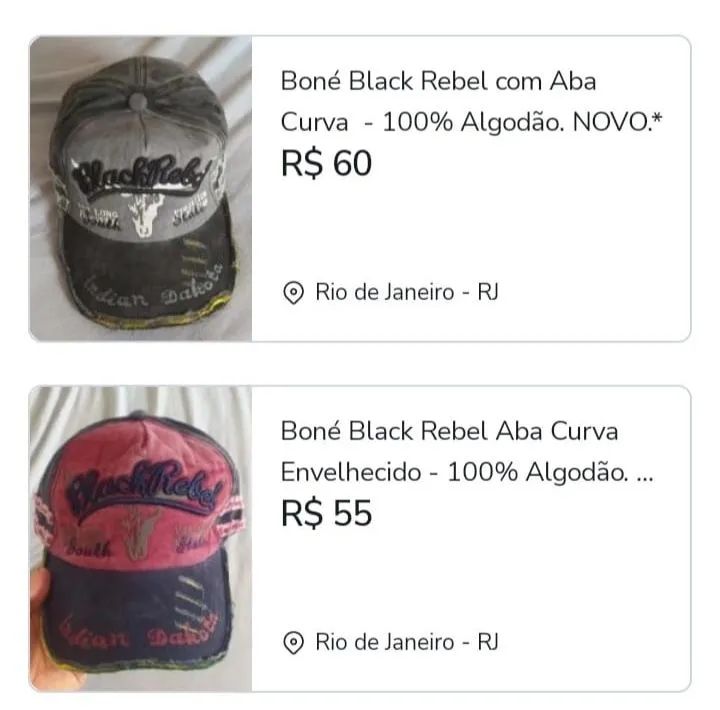 Bonés Diversos - NOVOS - Valor unitário* Ver disponibilidade**