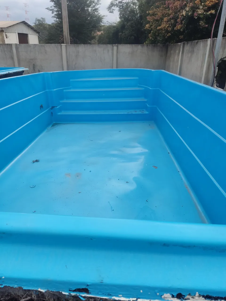 Piscina de Fibra Azul