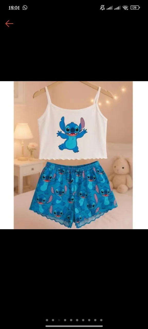Pijama e baby Doll infantil