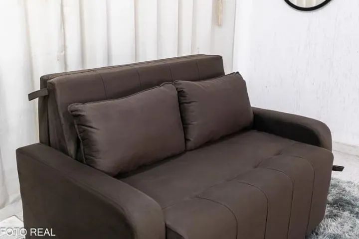 Sofá Cama Amora New Larg. 1.37m - Entrega Rápida Produto Novo  - Foto 3