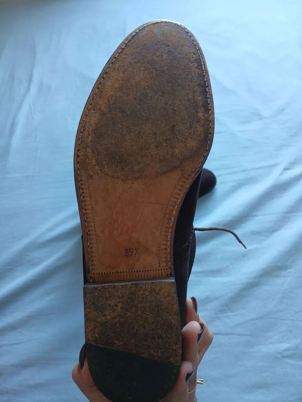 Bota de couro Bagagio armani - Foto 4