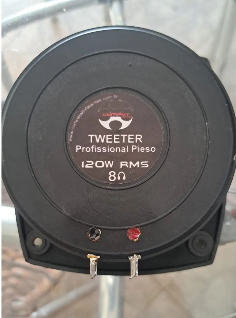 Tweeter Piezo Elétrico Compet 120w Rms 8 Ohms  - Foto 2