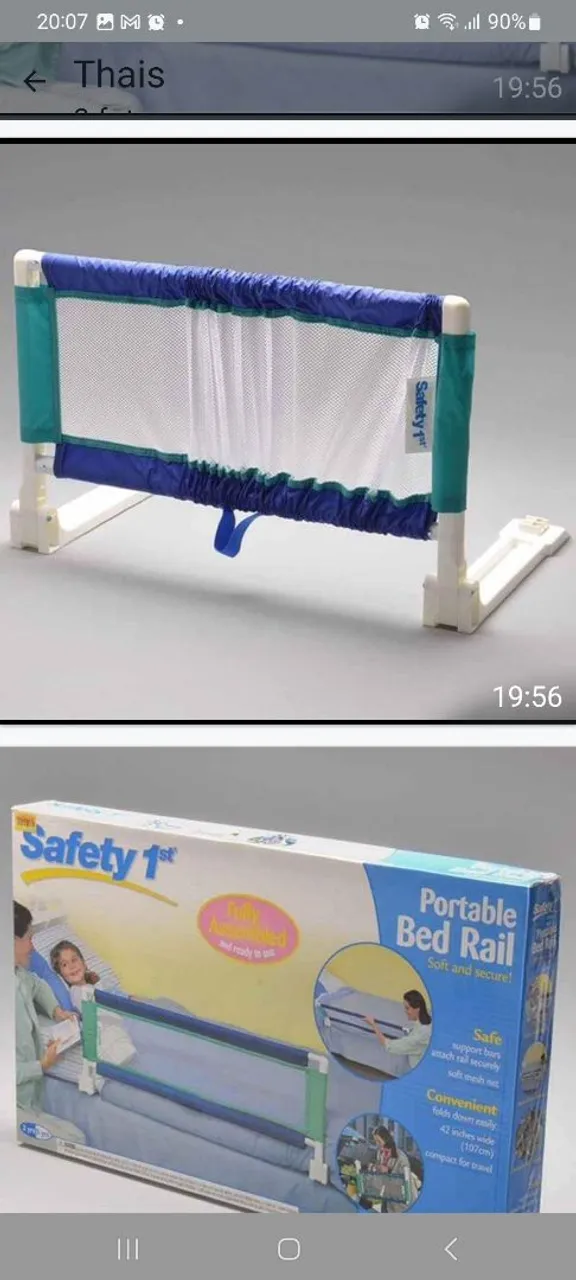 Grade de Cama Infantil Portátil Safety 1st