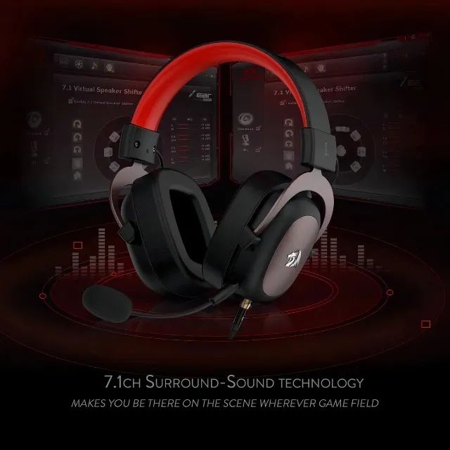 Redragon Gamer Zeus 2 H510 Surround 7.1 Fone de ouvido gamer Profissional - Foto 6